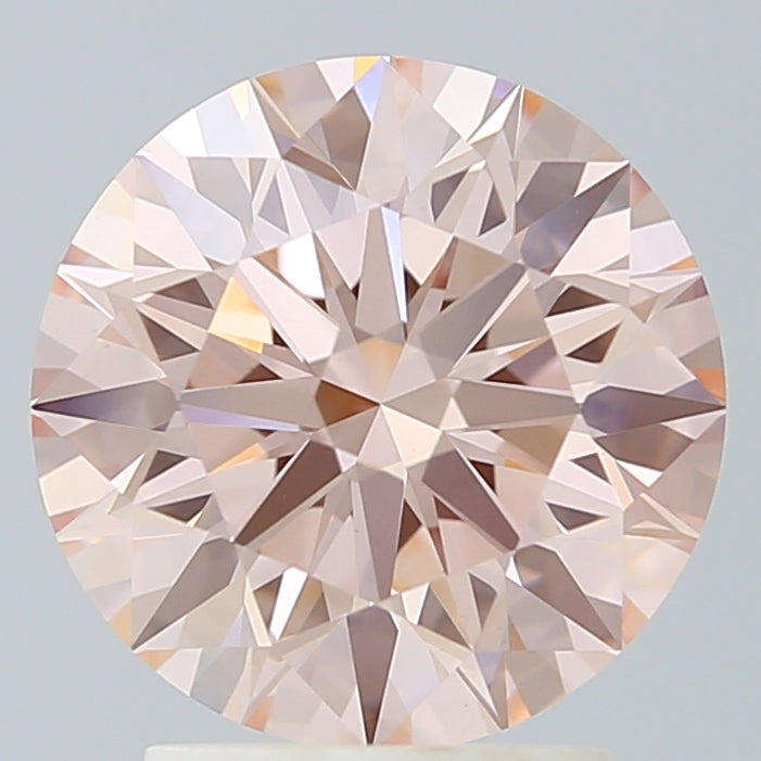 2.63 Carat Round Shaped, Ideal Cut, VVS2 Clarity, IGI Certified Lab Grown Diamond