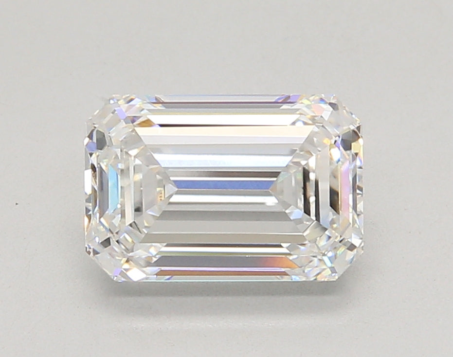 2.73 Carat Emerald Shaped, Ideal Cut, D Color, VVS2 Clarity, IGI Certified Lab Grown Diamond