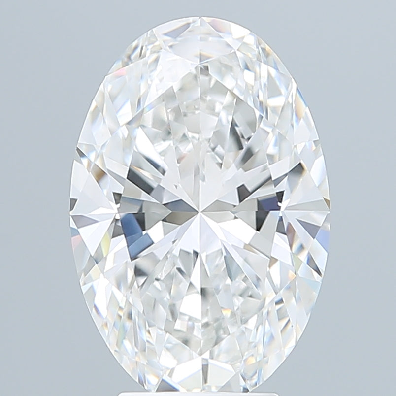 5.04 Carat Oval Shaped, Ideal Cut, E Color, VVS2 Clarity, IGI Certified Lab Grown Diamond