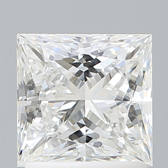 1.61 Carat Princess Shaped, Ideal Cut, D Color, VVS2 Clarity, IGI Certified Lab Grown Diamond