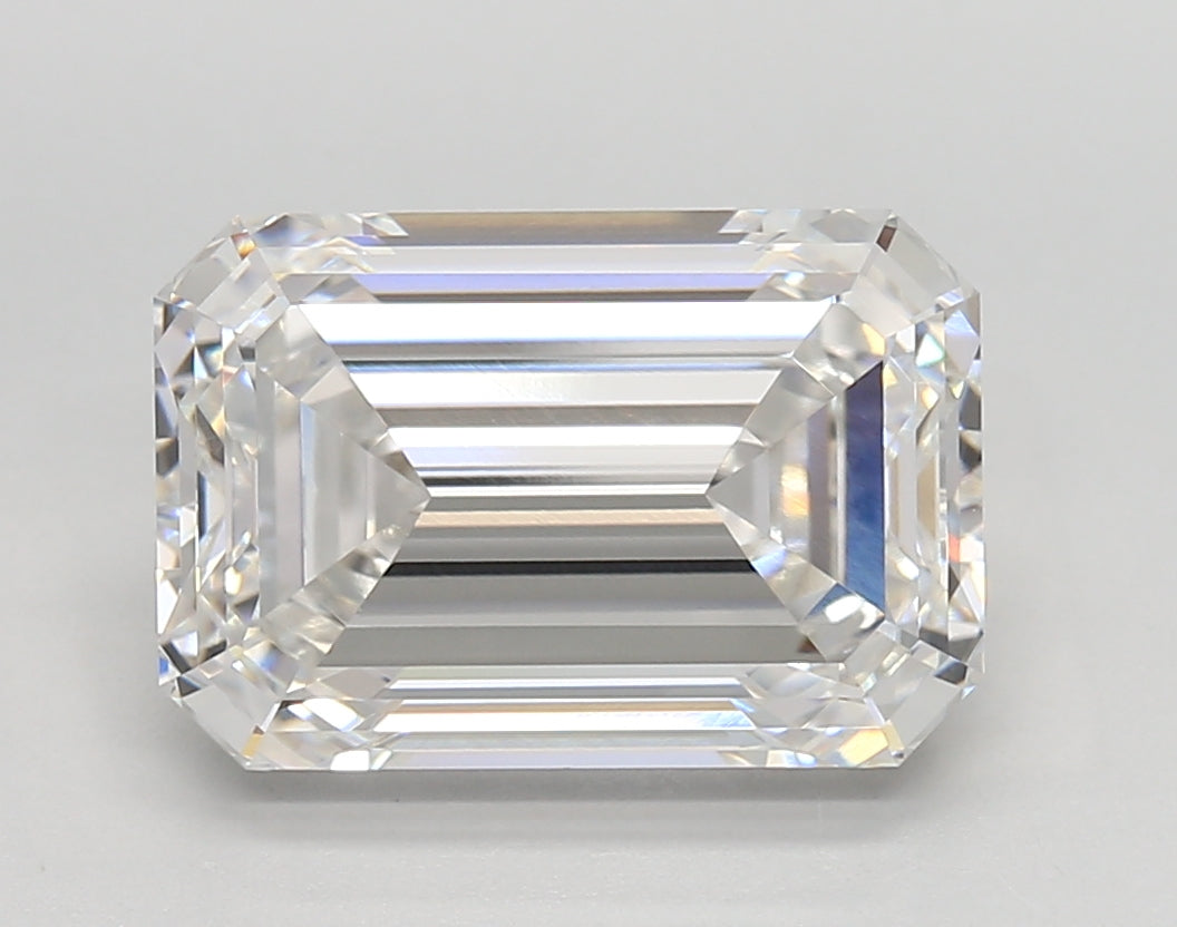 5.23 Carat Emerald Shaped, Very Good Cut, E Color, VVS1 Clarity, IGI Certified Lab Grown Diamond