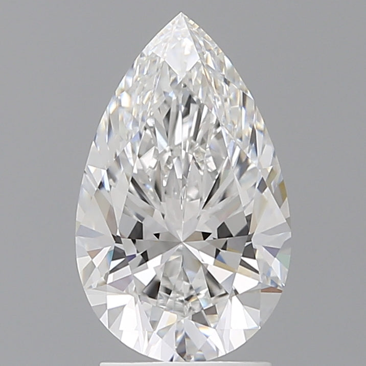2.57 Carat Pear Shaped, Ideal Cut, E Color, VVS2 Clarity, IGI Certified Lab Grown Diamond