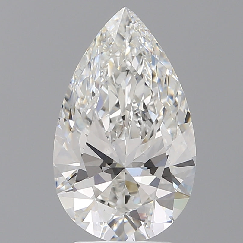 3.58 Carat Pear Shaped, Ideal Cut, E Color, VS1 Clarity, IGI Certified Lab Grown Diamond