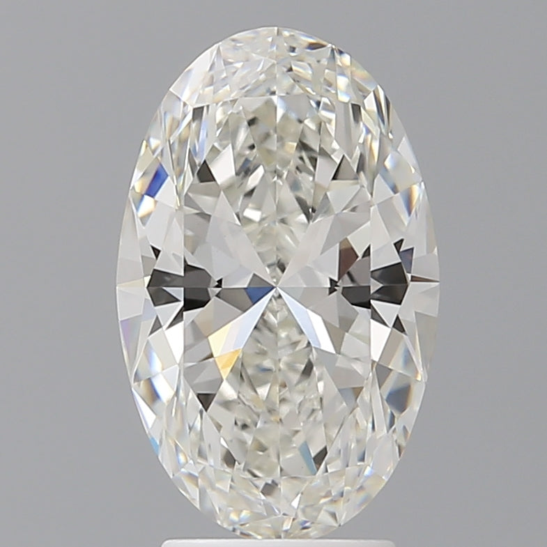 3.45 Carat Oval Shaped, Ideal Cut, G Color, VVS2 Clarity, IGI Certified Lab Grown Diamond