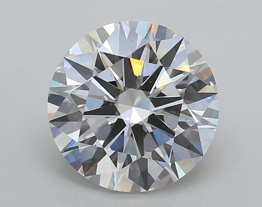 3.02 Carat Round Shaped, Ideal Cut, F Color, VVS2 Clarity, IGI Certified Lab Grown Diamond