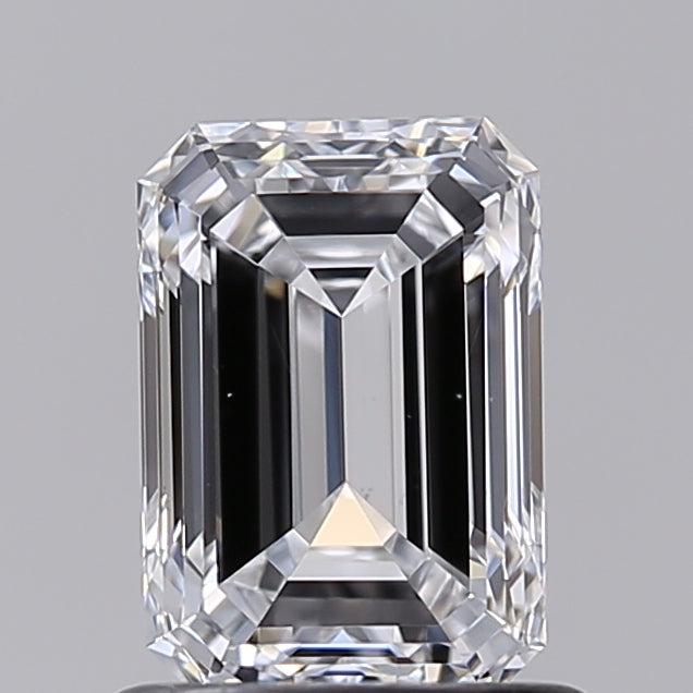1.00 Carat Emerald Shaped, Very Good Cut, D Color, VS1 Clarity, IGI Certified Lab Grown Diamond
