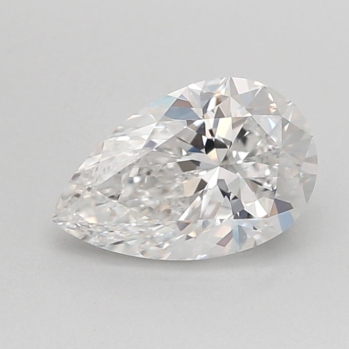 1.11 Carat Pear Shaped, Excellent Cut, D Color, VVS1 Clarity, IGI Certified Lab Grown Diamond