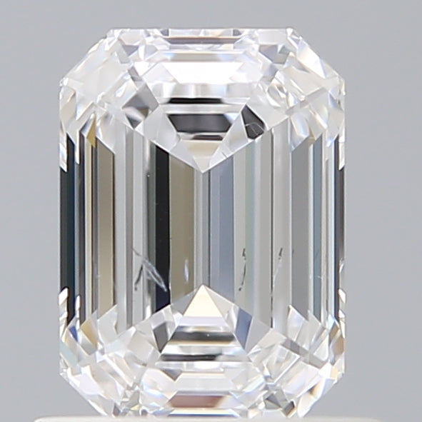 1.07 Carat Emerald Shaped, Ideal Cut, E Color, SI1 Clarity, IGI Certified Lab Grown Diamond