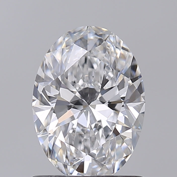 1.00 Carat Oval Shaped, Excellent Cut, D Color, VVS2 Clarity, IGI Certified Lab Grown Diamond