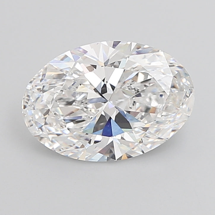 5.07 Carat Oval Shaped, Ideal Cut, E Color, VVS2 Clarity, IGI Certified Lab Grown Diamond