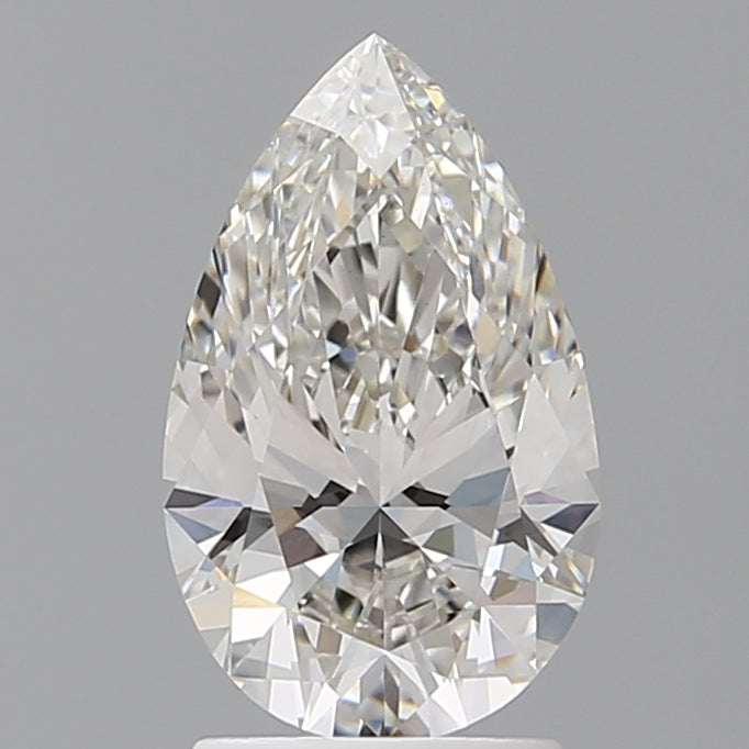 2.10 Carat Pear Shaped, Ideal Cut, G Color, VVS2 Clarity, IGI Certified Lab Grown Diamond