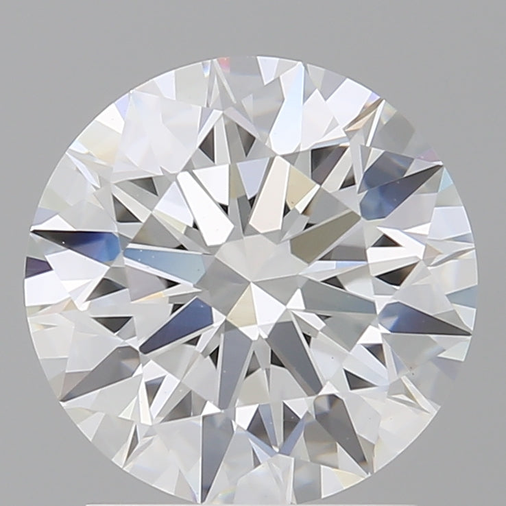 2.08 Carat Round Shaped, Ideal Cut, E Color, VVS2 Clarity, IGI Certified Lab Grown Diamond