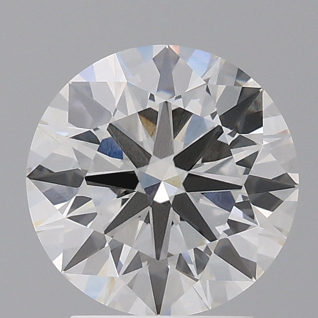 2.53 Carat Round Shaped, Ideal Cut, F Color, VVS2 Clarity, IGI Certified Lab Grown Diamond