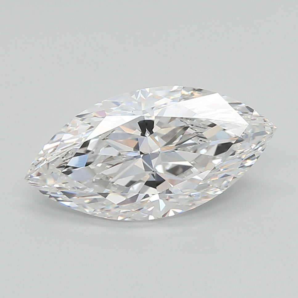 2.00 Carat Marquise Shaped, Ideal Cut, E Color, VVS2 Clarity, IGI Certified Lab Grown Diamond