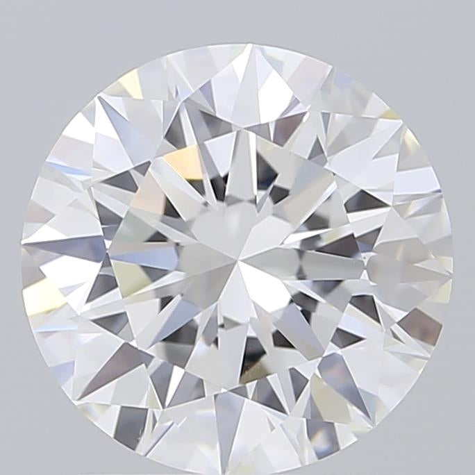 2.10 Carat Round Shaped, Ideal Cut, F Color, VVS2 Clarity, IGI Certified Lab Grown Diamond
