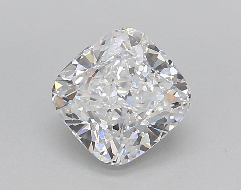 1.50 Carat Cushion Shaped, Excellent Cut, D Color, VVS2 Clarity, IGI Certified Lab Grown Diamond