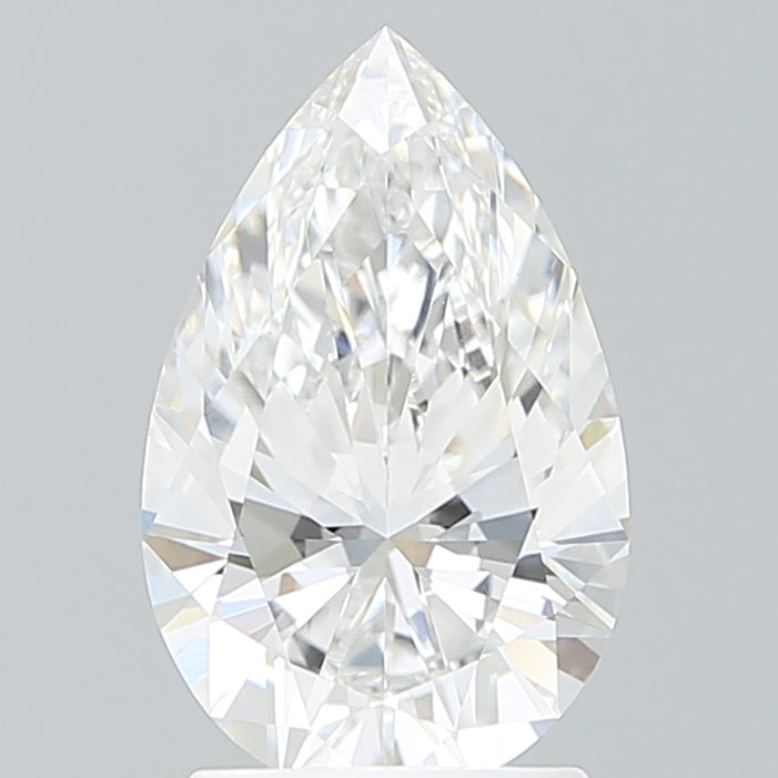 2.10 Carat Pear Shaped, Ideal Cut, D Color, VVS2 Clarity, IGI Certified Lab Grown Diamond