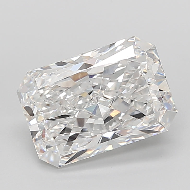 6.01 Carat Radiant Shaped, Ideal Cut, E Color, VS2 Clarity, IGI Certified Lab Grown Diamond