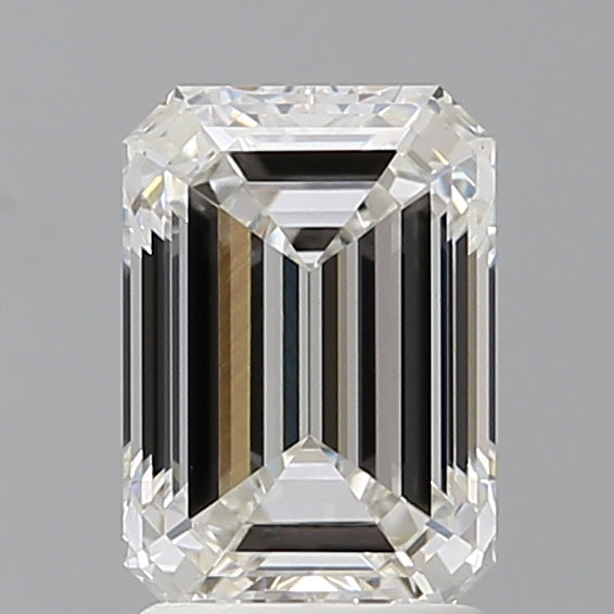 2.10 Carat Emerald Shaped, Ideal Cut, F Color, VVS2 Clarity, IGI Certified Lab Grown Diamond