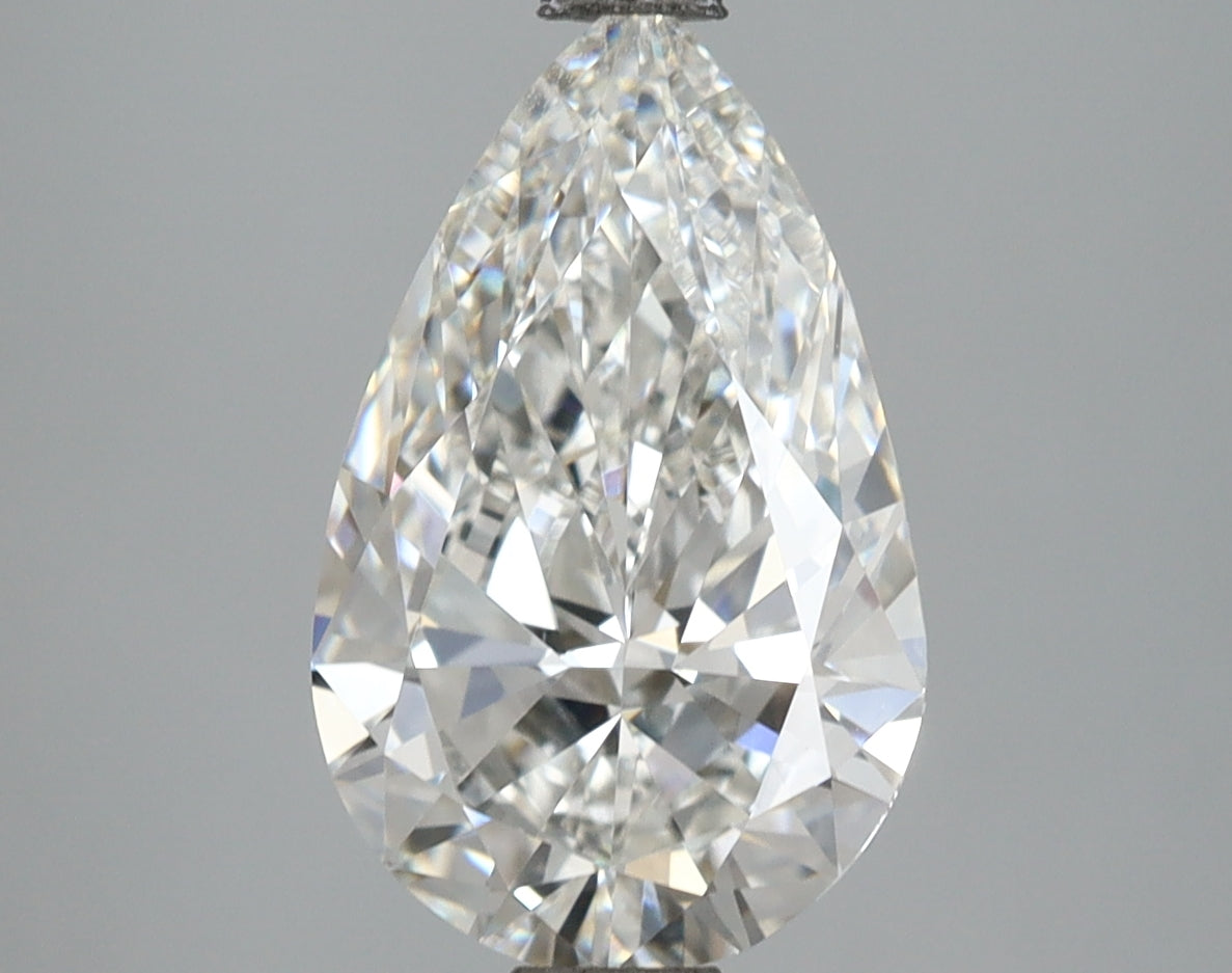 3.01 Carat Pear Shaped, Ideal Cut, F Color, VVS1 Clarity, IGI Certified Lab Grown Diamond