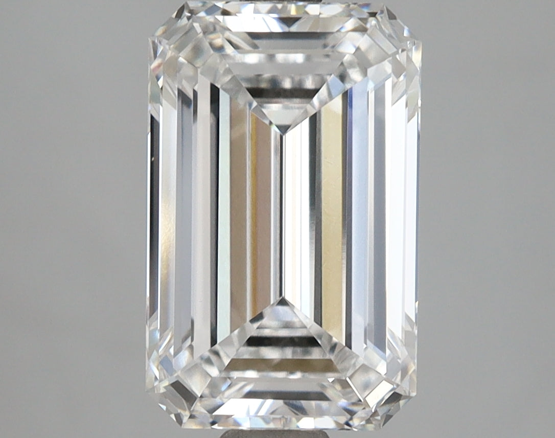 3.54 Carat Emerald Shaped, Ideal Cut, E Color, VVS1 Clarity, IGI Certified Lab Grown Diamond