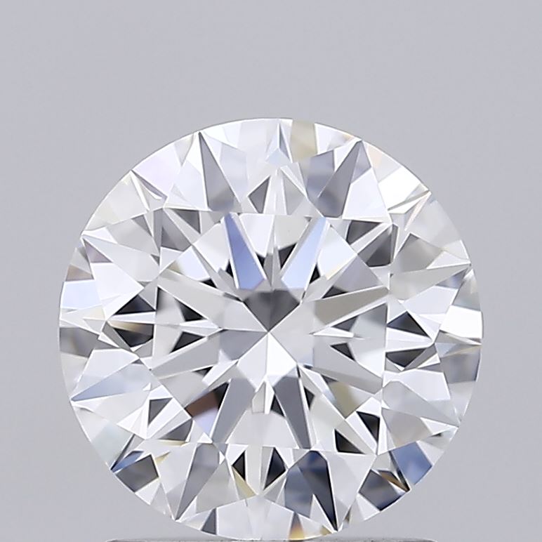 1.54 Carat Round Shaped, Ideal Cut, D Color, VVS2 Clarity, IGI Certified Lab Grown Diamond
