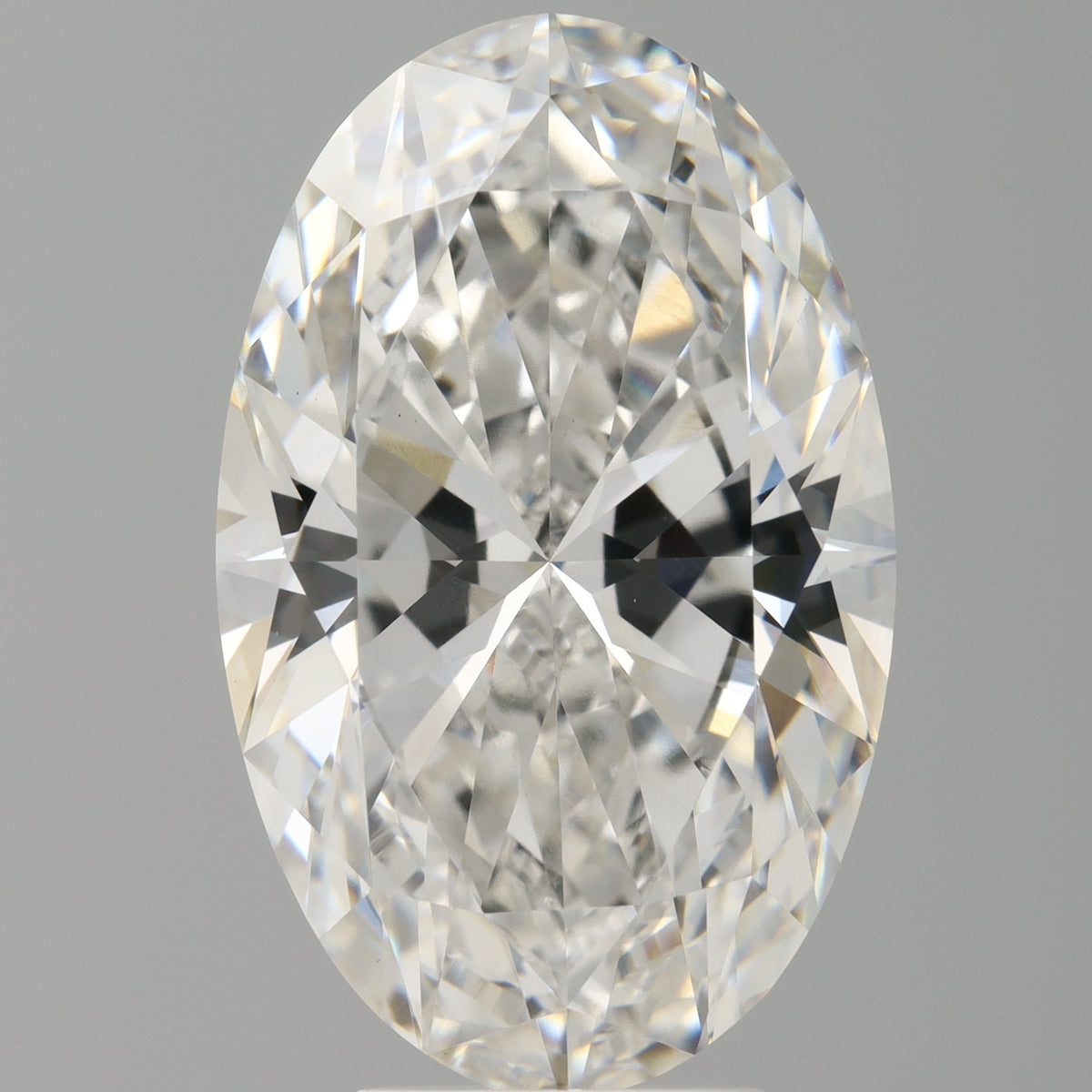 6.10 Carat Oval Shaped, Ideal Cut, F Color, VVS2 Clarity, IGI Certified Lab Grown Diamond