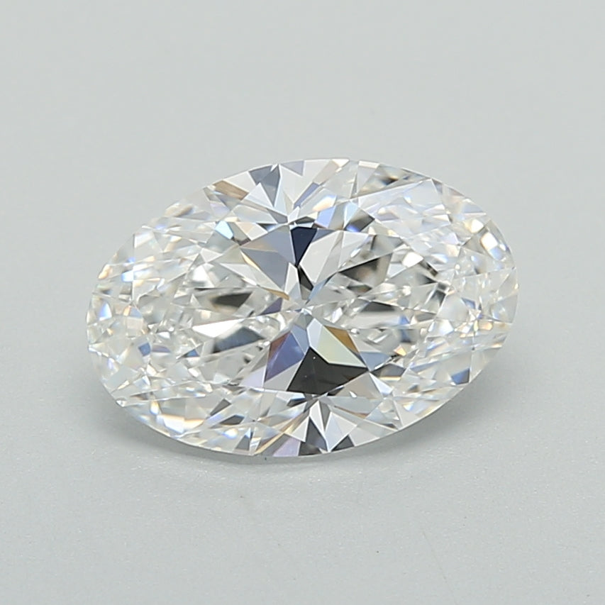 1.50 Carat Oval Shaped, Ideal Cut, E Color, VVS2 Clarity, IGI Certified Lab Grown Diamond