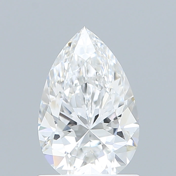 1.10 Carat Pear Shaped, Excellent Cut, D Color, VVS2 Clarity, IGI Certified Lab Grown Diamond