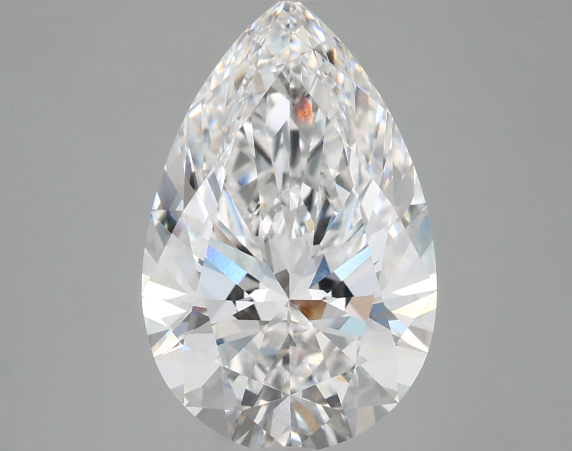 4.04 Carat Pear Shaped, Very Good Cut, D Color, VVS1 Clarity, IGI Certified Lab Grown Diamond