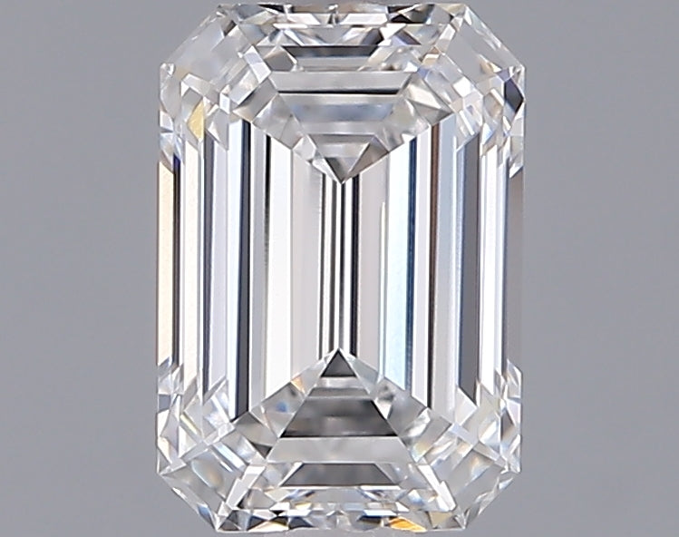 1.51 Carat Emerald Shaped, Ideal Cut, E Color, VVS1 Clarity, IGI Certified Lab Grown Diamond