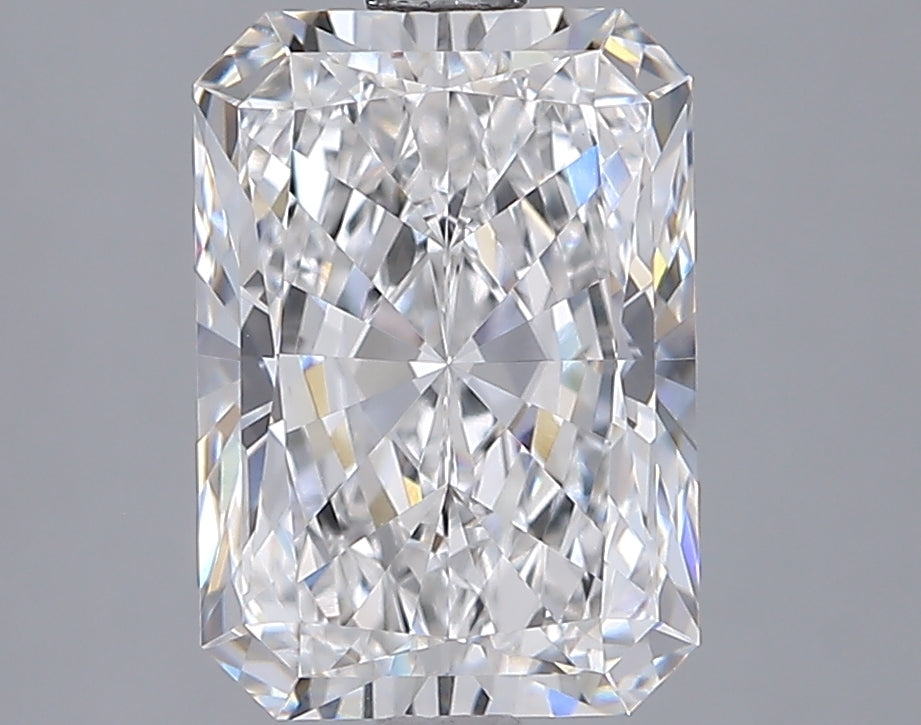 3.08 Carat Radiant Shaped, Ideal Cut, D Color, VVS1 Clarity, IGI Certified Lab Grown Diamond