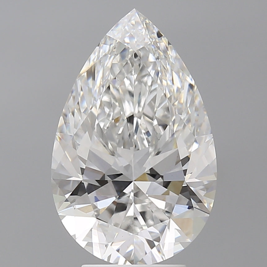 4.60 Carat Pear Shaped, Ideal Cut, E Color, VS1 Clarity, IGI Certified Lab Grown Diamond