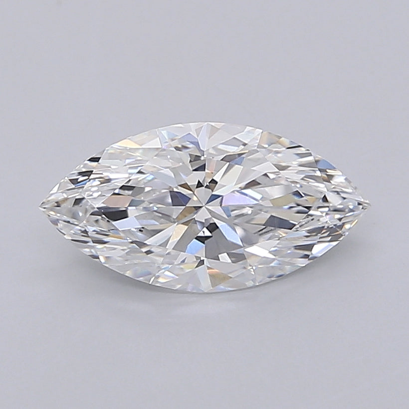 1.53 Carat Marquise Shaped, Ideal Cut, D Color, VVS2 Clarity, IGI Certified Lab Grown Diamond