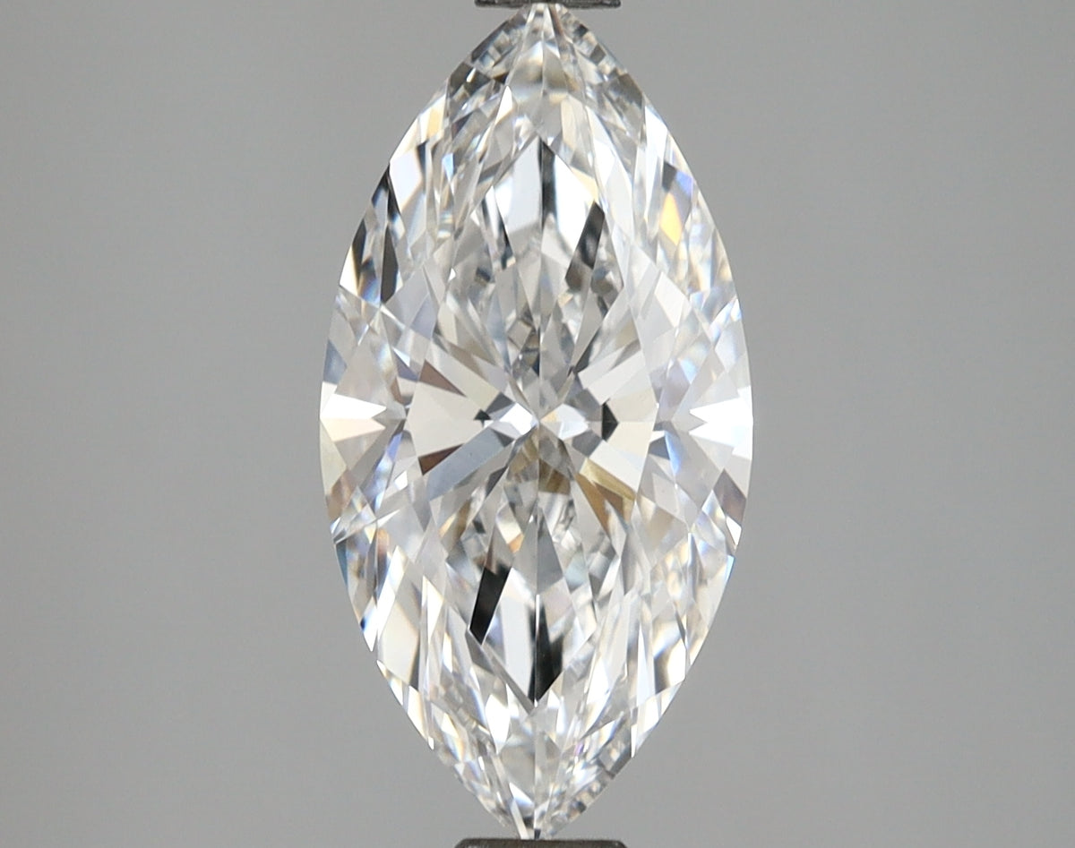 2.59 Carat Marquise Shaped, Ideal Cut, E Color, VVS2 Clarity, IGI Certified Lab Grown Diamond