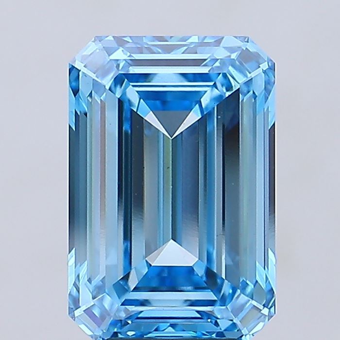 7.03 Carat Emerald Shaped, Ideal Cut, VVS2 Clarity, IGI Certified Lab Grown Diamond