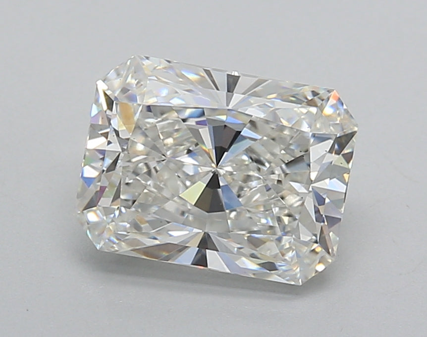 2.00 Carat Radiant Shaped, Very Good Cut, F Color, VS1 Clarity, IGI Certified Lab Grown Diamond