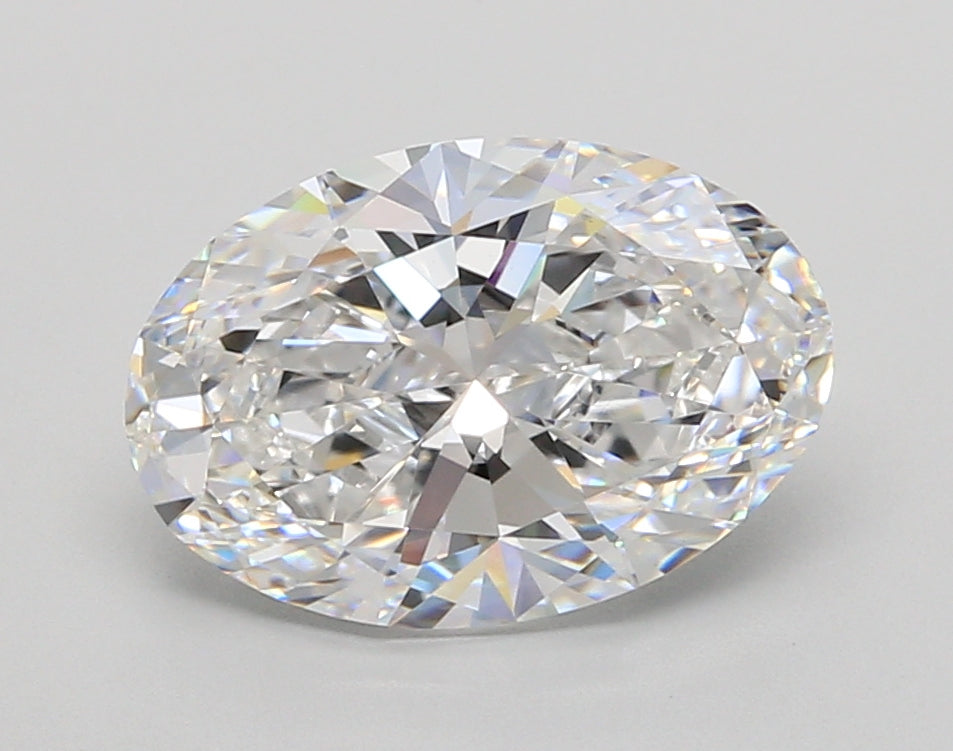 3.03 Carat Oval Shaped, Ideal Cut, E Color, VS1 Clarity, IGI Certified Lab Grown Diamond