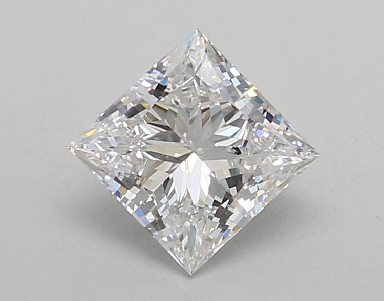 1.00 Carat Princess Shaped, Very Good Cut, D Color, VVS2 Clarity, IGI Certified Lab Grown Diamond