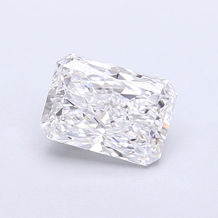1.12 Carat Radiant Shaped, Very Good Cut, D Color, VVS2 Clarity, IGI Certified Lab Grown Diamond