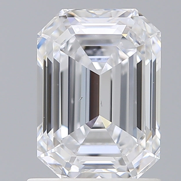 1.55 Carat Emerald Shaped, Ideal Cut, D Color, VS2 Clarity, IGI Certified Lab Grown Diamond