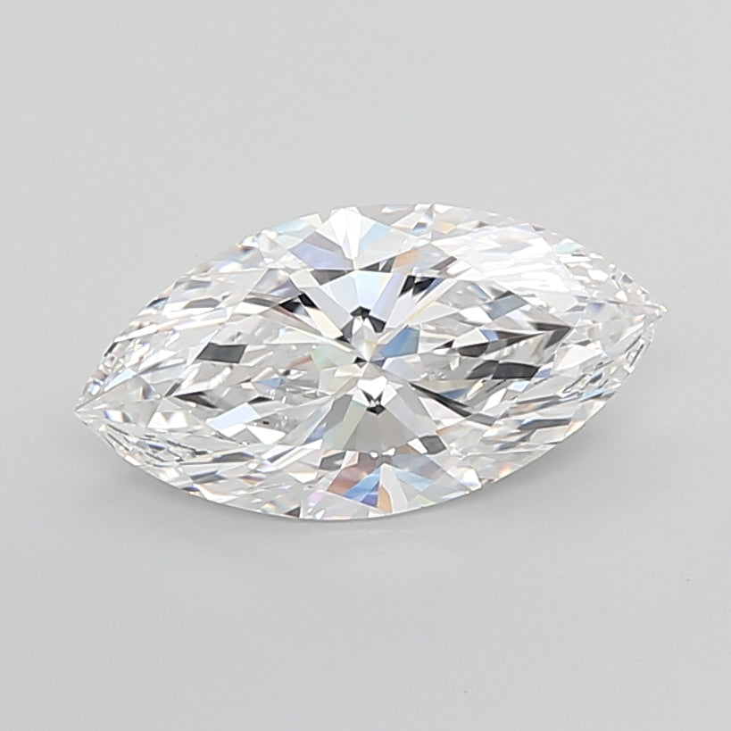 4.10 Carat Marquise Shaped, Ideal Cut, E Color, VVS2 Clarity, IGI Certified Lab Grown Diamond