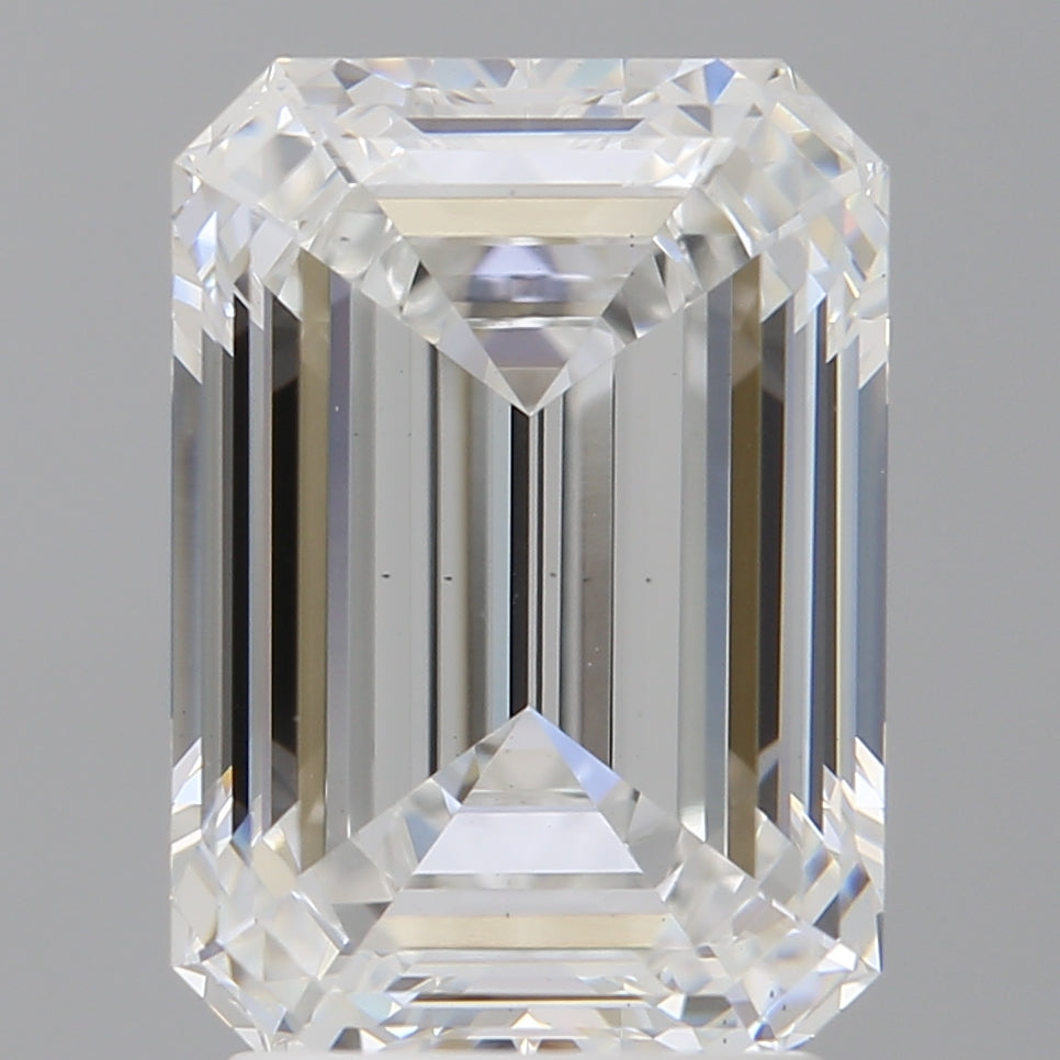 3.10 Carat Emerald Shaped, Ideal Cut, E Color, VS1 Clarity, IGI Certified Lab Grown Diamond