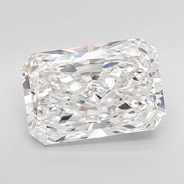5.02 Carat Radiant Shaped, Ideal Cut, E Color, VVS1 Clarity, IGI Certified Lab Grown Diamond