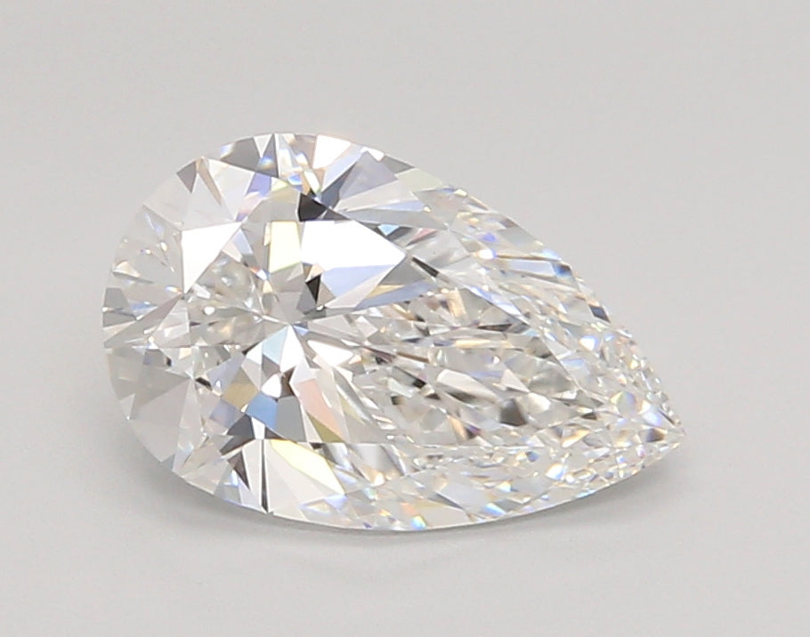 2.07 Carat Pear Shaped, Ideal Cut, E Color, VVS1 Clarity, IGI Certified Lab Grown Diamond