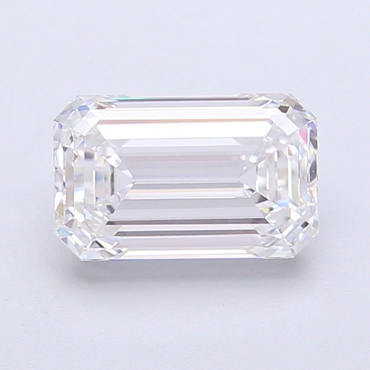 1.92 Carat Emerald Shaped, Very Good Cut, D Color, VVS2 Clarity, IGI Certified Lab Grown Diamond