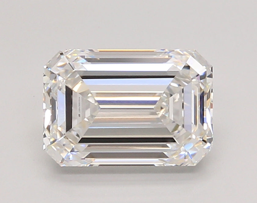 2.54 Carat Emerald Shaped, Ideal Cut, E Color, VVS2 Clarity, IGI Certified Lab Grown Diamond