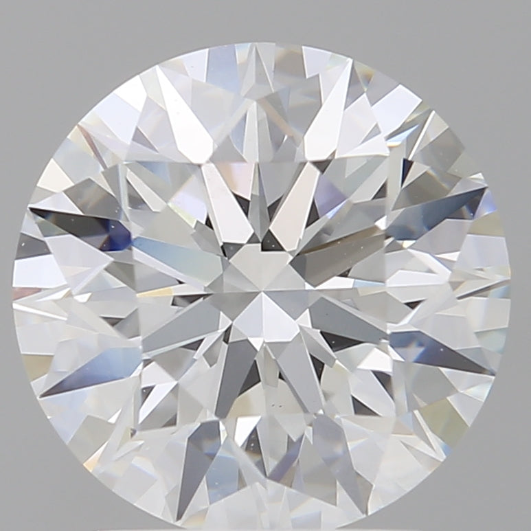 2.52 Carat Round Shaped, Excellent Cut, F Color, VVS2 Clarity, IGI Certified Lab Grown Diamond