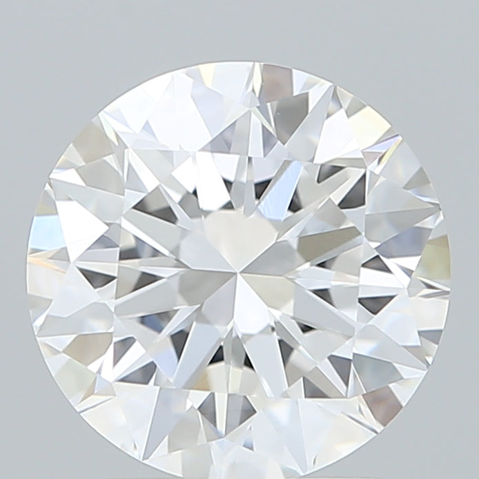 2.60 Carat Round Shaped, Excellent Cut, D Color, VVS2 Clarity, IGI Certified Lab Grown Diamond