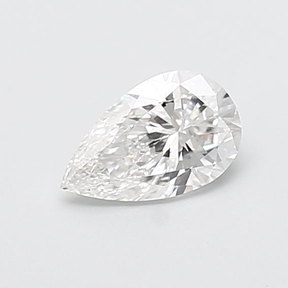 0.71 Carat Pear Shaped, Very Good Cut, D Color, VVS2 Clarity, IGI Certified Lab Grown Diamond